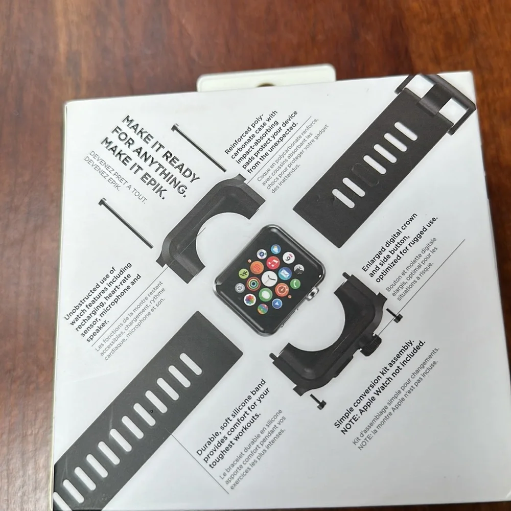 Men's Apple Watch case. Lunatik Epik. 42mm. Black.